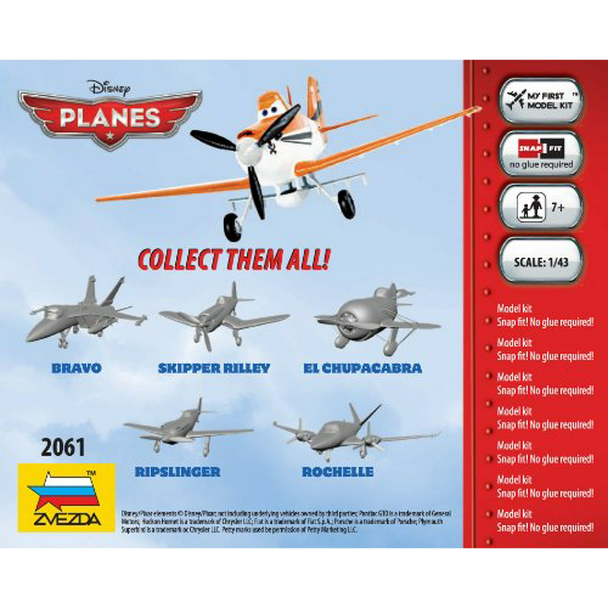 Zvezda Models Bravo Disney Planes Building Kit